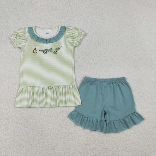 Green Fishing 2pc Shorts Set - brother match