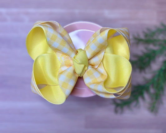 5in DS Yellow Gingham