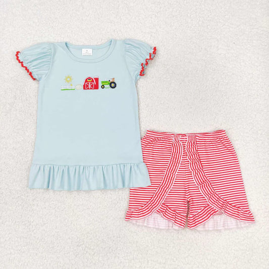 Red Farm 2pc Shorts Set- brother match