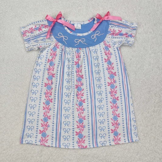 Pink & Blue Bow Dress