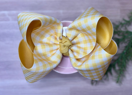6in Yellow Gingham