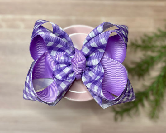 5in DS Purple Gingham